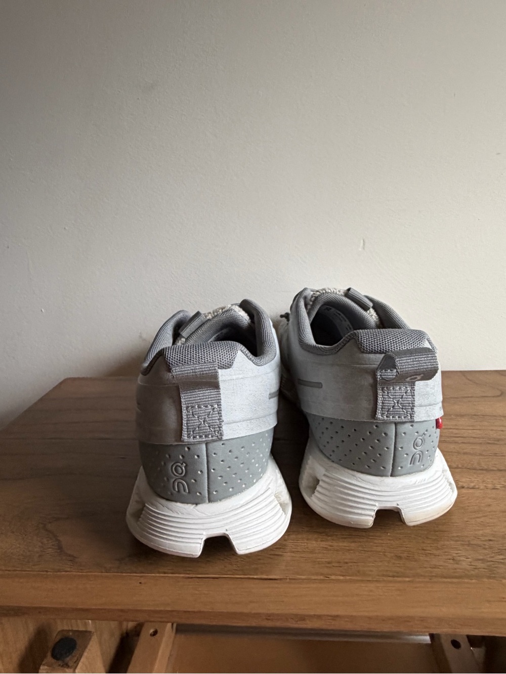 On Running Grey Knit Athletic Sneakers - Picture 3 of 4